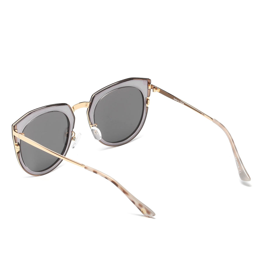 FERNDALE  Mirrored Polarized Lens Oversized Cat-Eye Sunglasses- 6 Colors