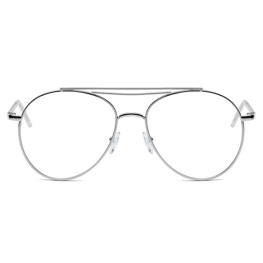 EDMOND | Aviator Clear Glasses Style Fashion Sunglasses Circle- Clear