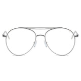 EDMOND | Aviator Clear Glasses Style Fashion Sunglasses Circle- Clear