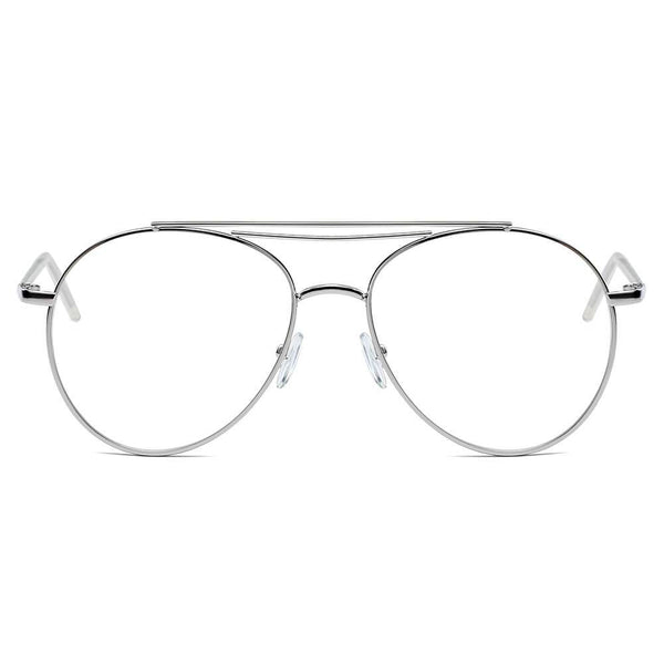 EDMOND | Aviator Clear Glasses Style Fashion Sunglasses Circle- Clear