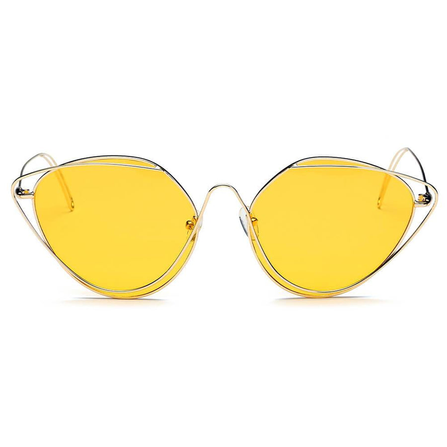LISLE | Round Wire Art Cat-Eye Sunglasses