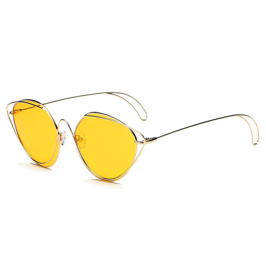 LISLE | Round Wire Art Cat-Eye Sunglasses