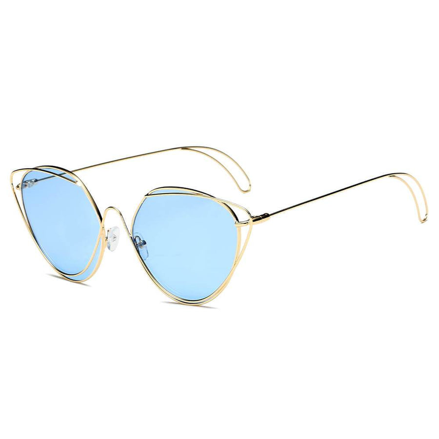 LISLE | Round Wire Art Cat-Eye Sunglasses