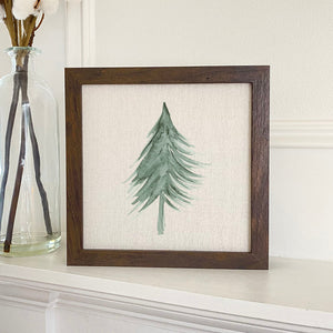 Evergreen Tree - Framed Sign