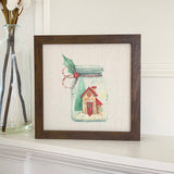 Christmas Snow Jar - Framed Sign
