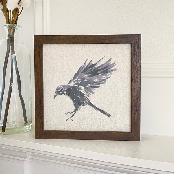 Black Raven - Framed Sign