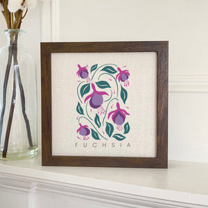 Fuchsia (Garden Edition) - Framed Sign