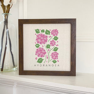 Hydrangea (Garden Edition) - Framed Sign