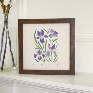 Iris (Garden Edition) - Framed Sign