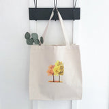 Watercolor Fall Trees (Pair) - Canvas Tote Bag