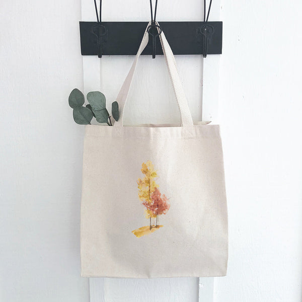 Watercolor Fall Trees (Group) - Canvas Tote Bag
