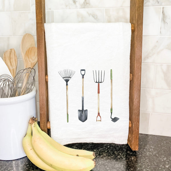 Garden Tools - Cotton Tea Towel
