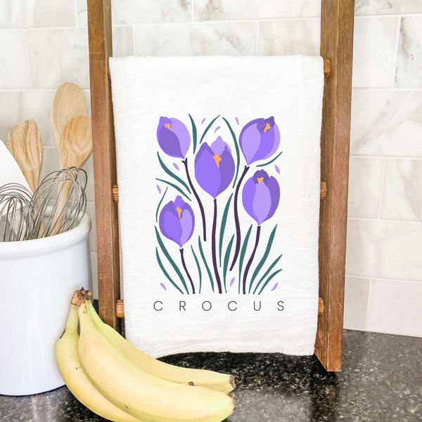 Crocus (Garden Edition) - Cotton Tea Towel