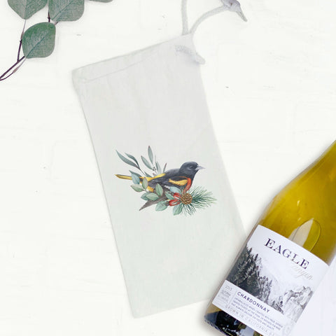 Oriole (Fall Birds) - Canvas Wine Bag