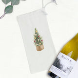 Christmas Tree Basket - Canvas Wine Bag