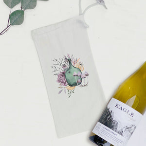 Floral Potion - Canvas Wine Bag