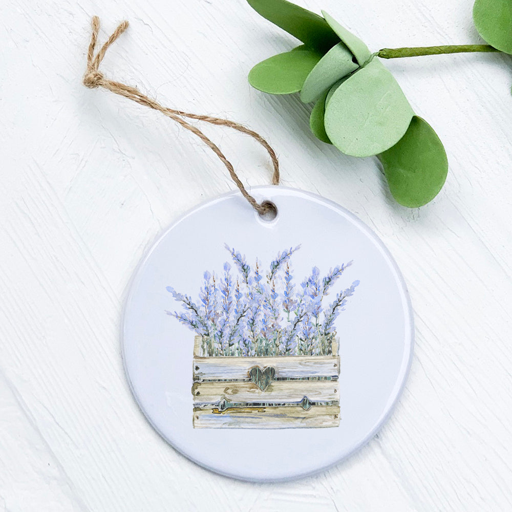 Lavender Basket - Ornament