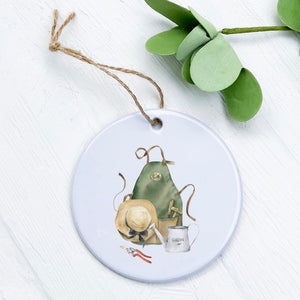 Garden Apron and Hat - Ornament