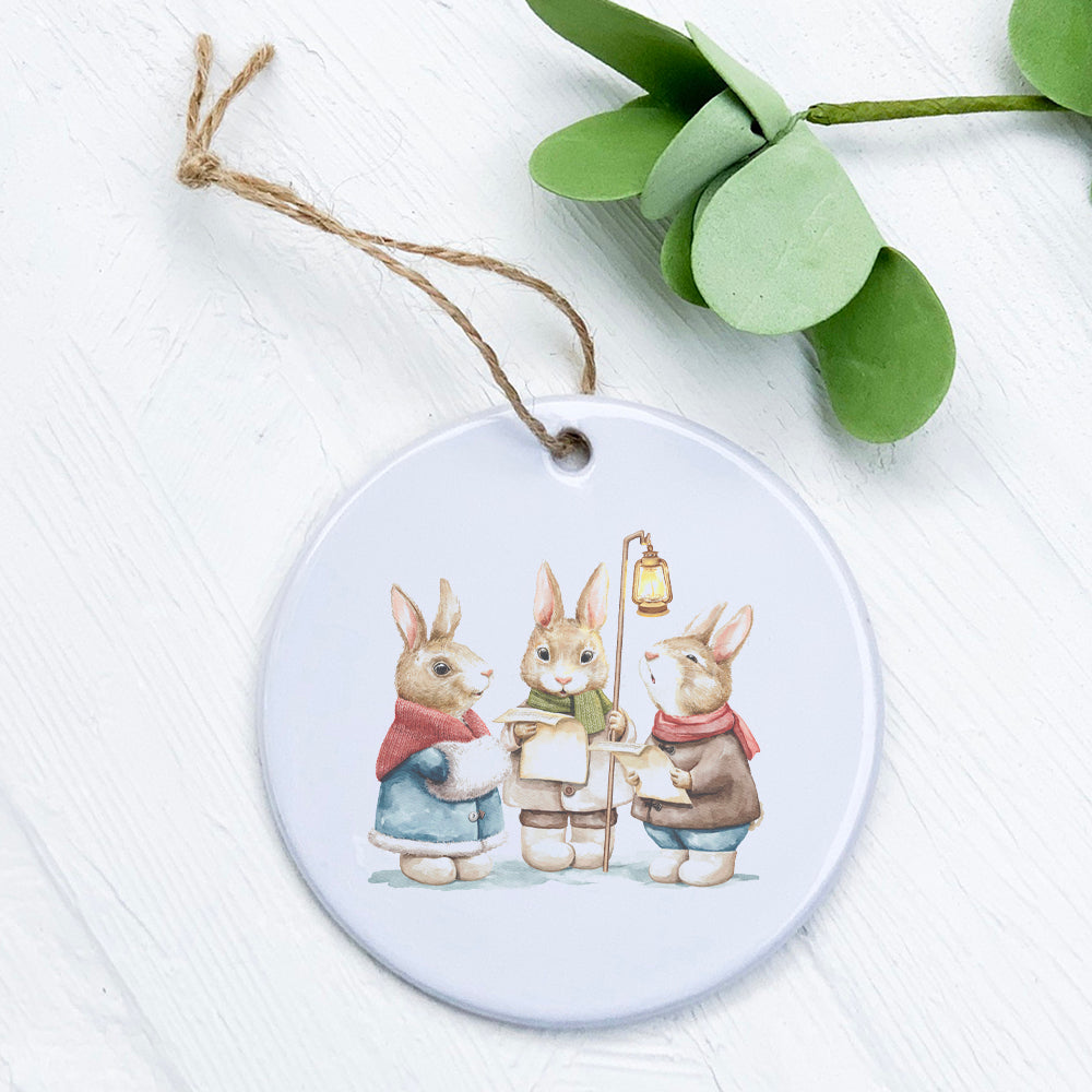 Fairytale Bunny Carolers - Ornament