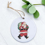 Vintage Santa with Gift Sack - Ornament