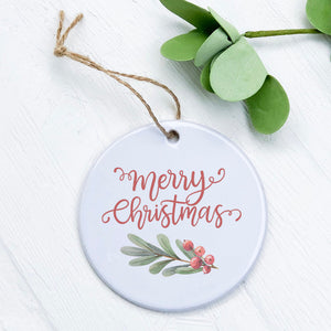 Merry Christmas Sprig - Ornament