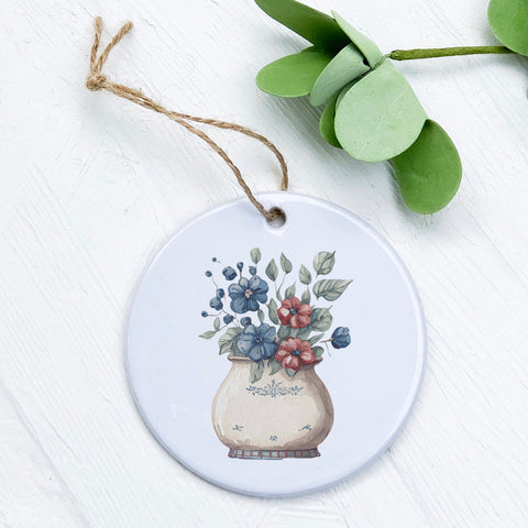 Farmhouse Flowers - Ornament