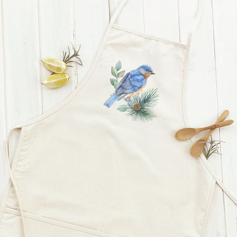 Blue Bird (Fall Birds) - Women's Apron