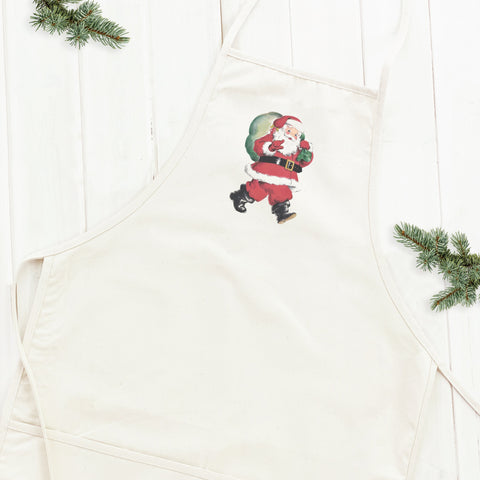 Vintage Santa with Gift Sack - Women's Apron