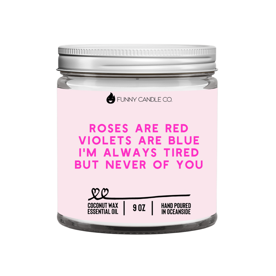 Roses Are Red Candle
