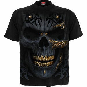 Bullet Mohawk Skull T-Shirt- 7 Sizes