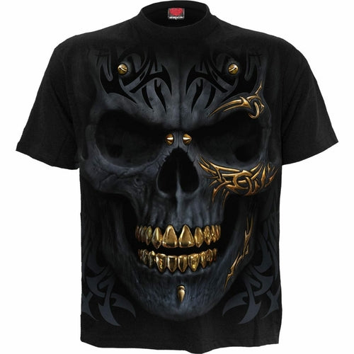 Bullet Mohawk Skull T-Shirt- 7 Sizes