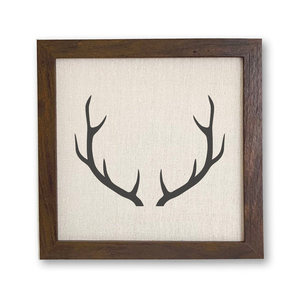 Antlers - Framed Sign