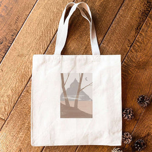 Abstract Mountain Scene - Canvas Tote Bag