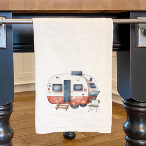 Patriotic Camper - Cotton Tea Towel