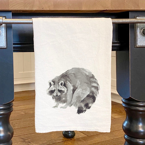 Watercolor Raccoon - Cotton Tea Towel