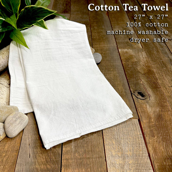 Abstract Mountain Scene - Cotton Tea Towel