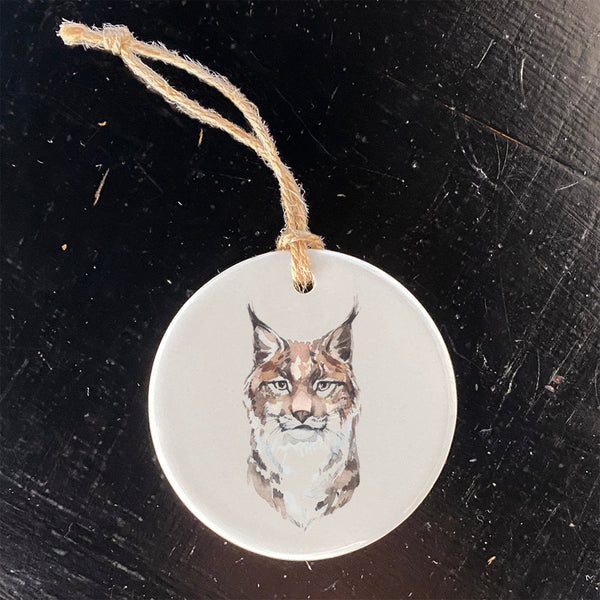 Watercolor Lynx - Ornament
