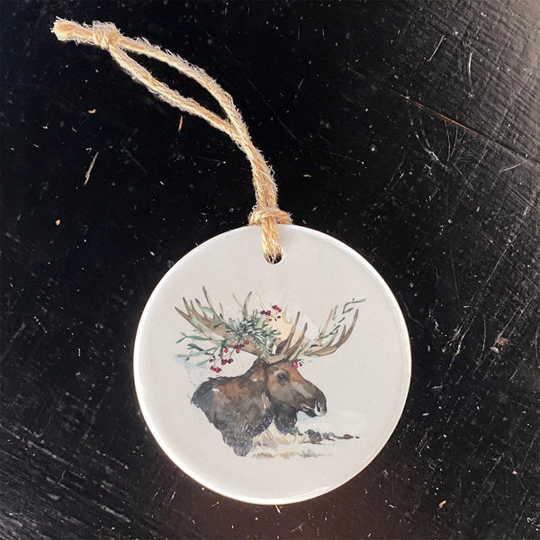 Winter Moose - Ornament