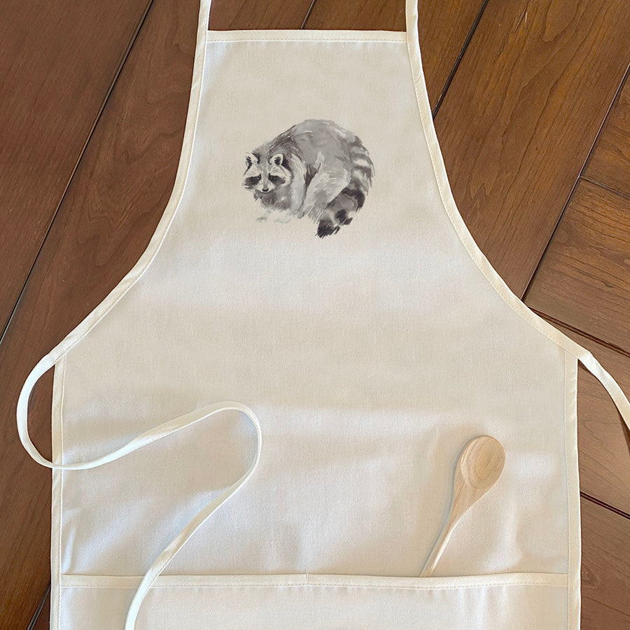 Watercolor Raccoon - Women's Apron
