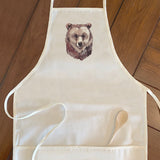 Watercolor Bear Head - Women's Apron