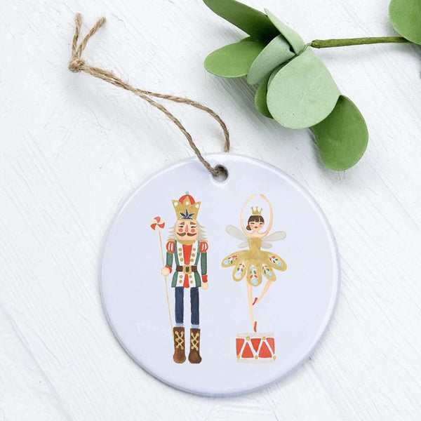Nutcracker King with Snow Queen - Ornament