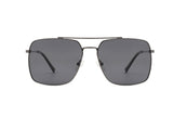 PJ101 - Men Classic Square Retro Metal Tinted Sunglasses