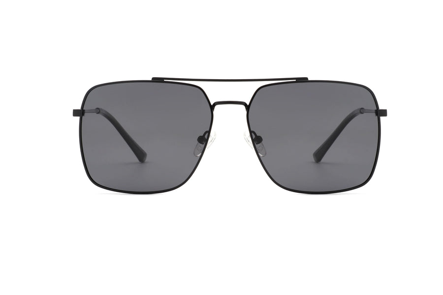PJ101 - Men Classic Square Retro Metal Tinted Sunglasses