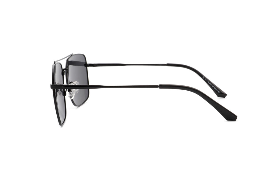 PJ101 - Men Classic Square Retro Metal Tinted Sunglasses