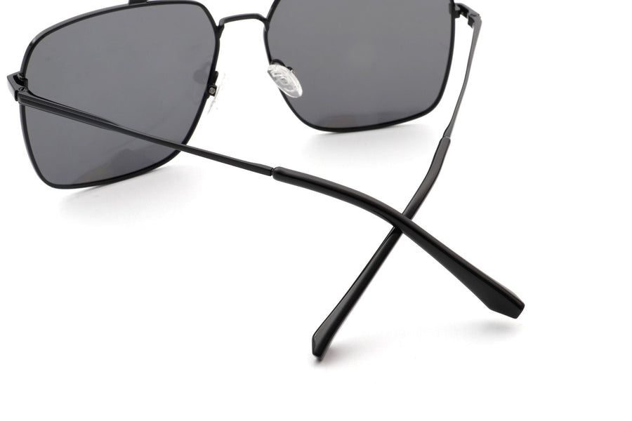 PJ101 - Men Classic Square Retro Metal Tinted Sunglasses