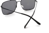 PJ101 - Men Classic Square Retro Metal Tinted Sunglasses