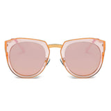 FERNDALE  Mirrored Polarized Lens Oversized Cat-Eye Sunglasses- 6 Colors