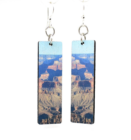 Grand Canyon Wood Earrings #S058