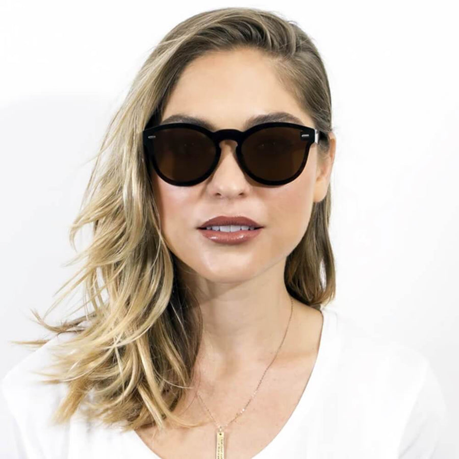 DURANT | Mirrored Round Sunglasses- Orange & Black