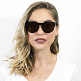 DURANT | Mirrored Round Sunglasses- Orange & Black